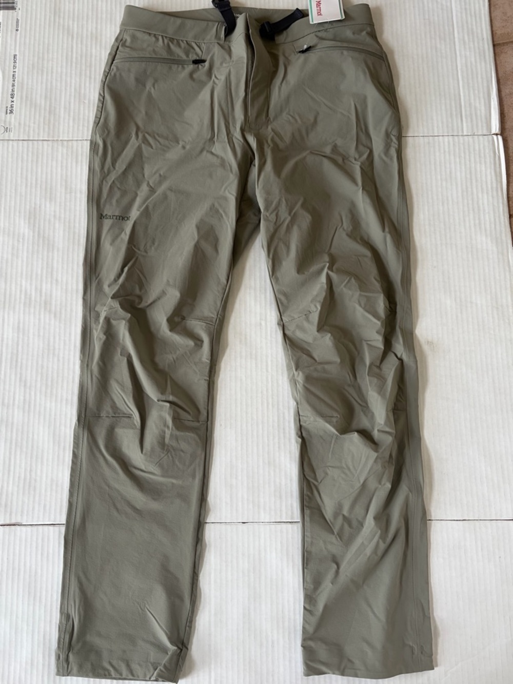 Marmot Mountain Active Pant Men's 34Vetiver (Grayish Olive) NWT